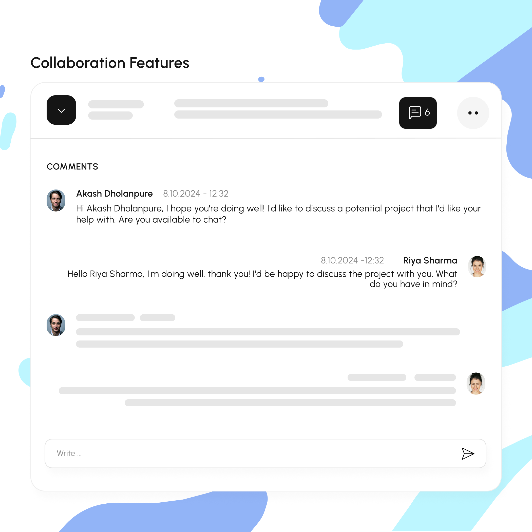 Collaboration Features​ illustration
